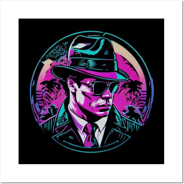 Colorful Miami Gangster Design Wall Art by Embrace Masculinity